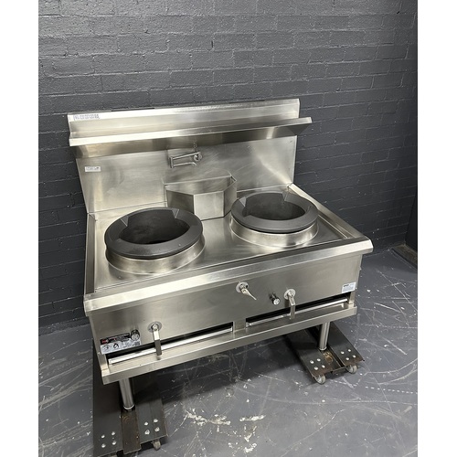 Pre-Owned Luus WX-2C - 2 Hole Gas Compact Wok - Chimney Burners