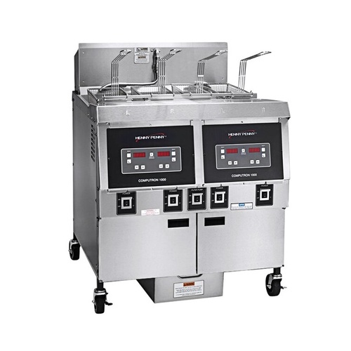 Henny Penny OFG-322-1000 - Gas Double Well Open Fryer with Digital Simple Control