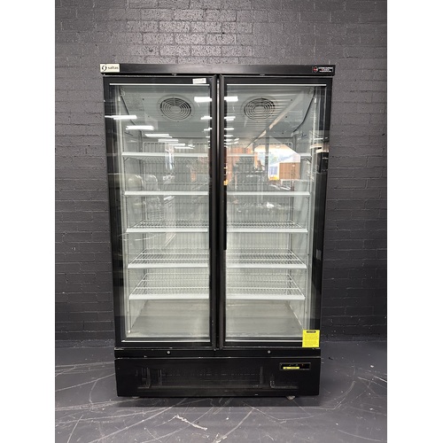 Pre-Owned Saltas NDA2150 - 2 Door Glass Upright Display Freezer