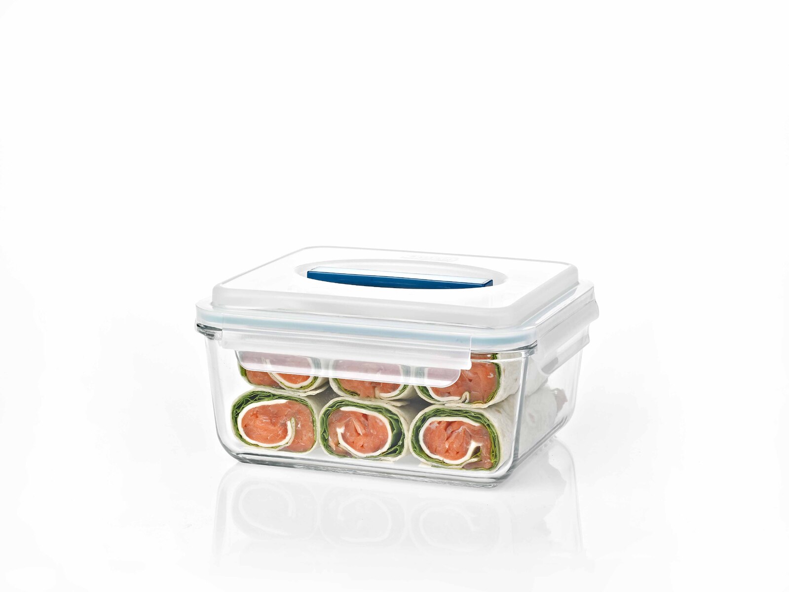 Glasslock Handy Tempered Glass Rectangle Container 2700ml