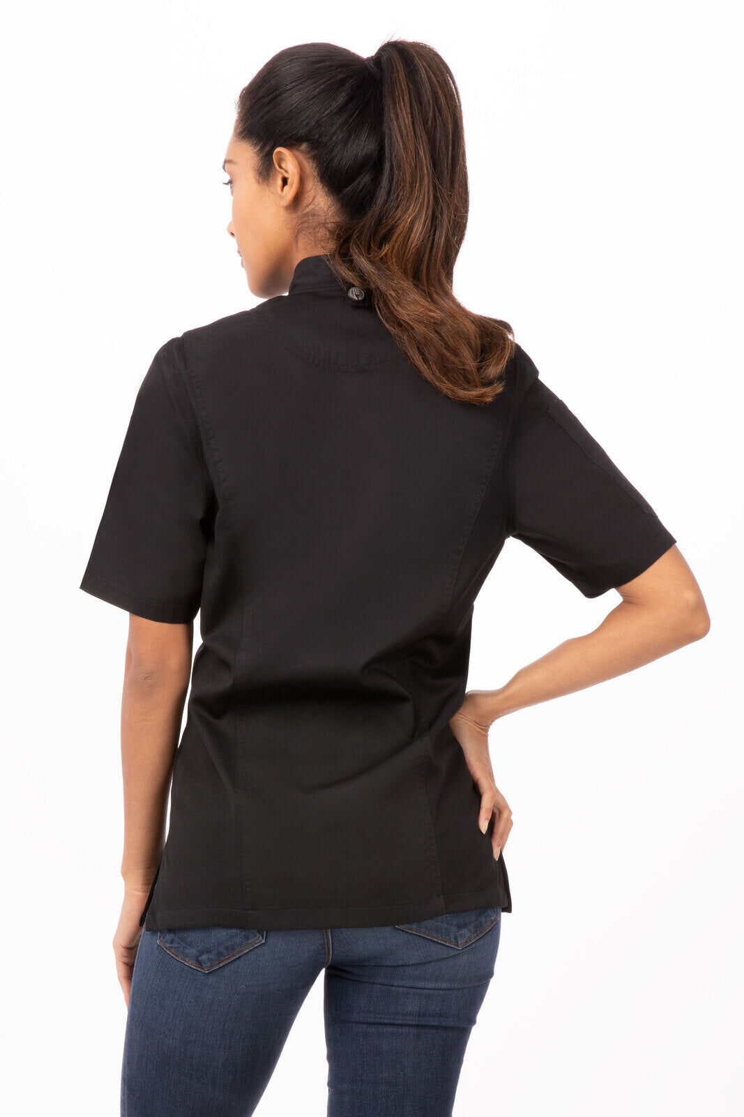 zipper chef coat