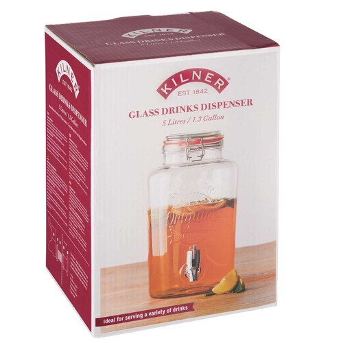 Kilner Round Storage Jar With Dispensing Tap 5 Litre