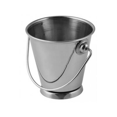 Chef Inox Mini Serving Pail Footed Stainless Steel 90x90mm (Box of 12)