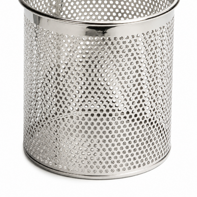 KK Flat Bottom Noodle Basket with Wooden Handle - 140mm