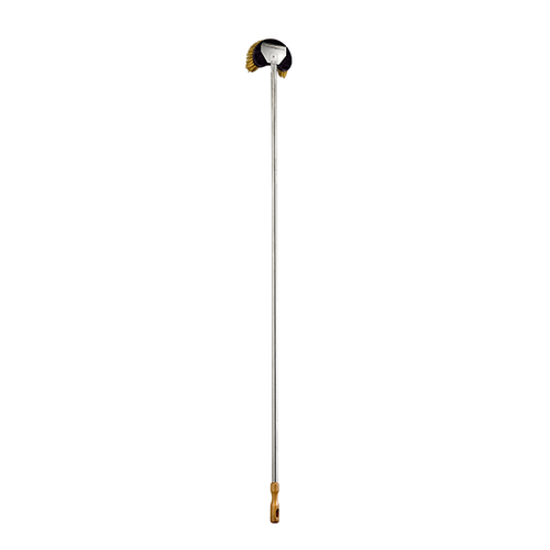 Lilly Rotating Half-Moon Brass Brush with Stainless Steel Handle- 170 x 31cm - 106_