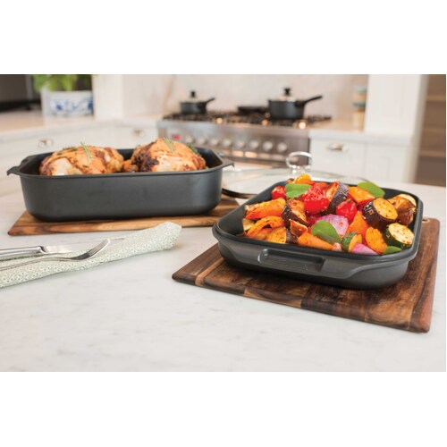 Pyrolux HA+ Non-Stick Double Roaster With Silicon Lid 2 Piece Set