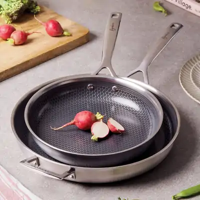 Pyrolux Pyrohex 2 Piece Fry Pan Tri-ply Set 200mm & 280mm
