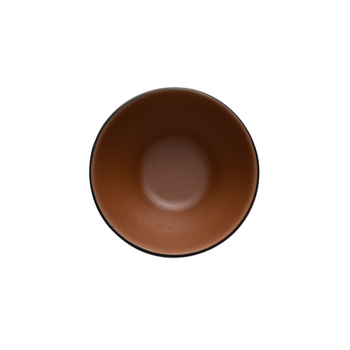 Coucou Melamine Dual Colour Round Bowl 11cm - Brown & Black - 11BW11BB