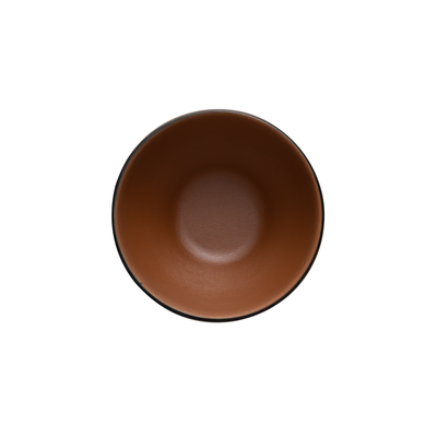 Coucou Melamine Dual Colour Round Bowl 11cm - Brown & Black - 11BW11BB