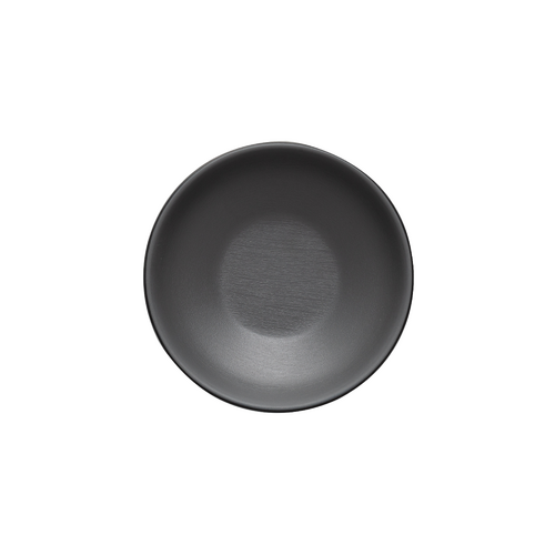 Coucou Melamine Round Bowl 12.3x3.8cm - Grey & Black - 11BW12GB