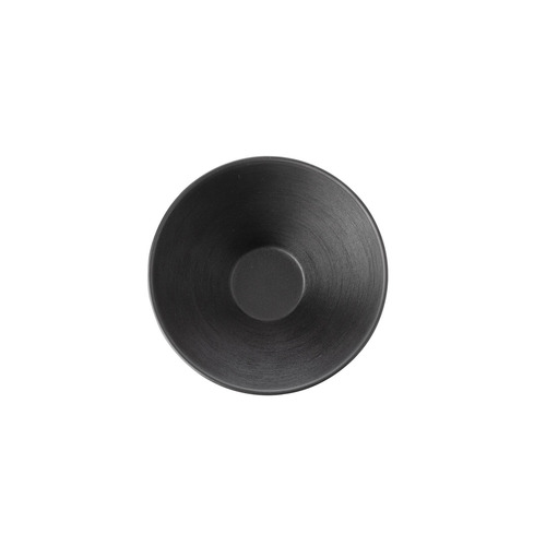 CouCou Dual Colour V-Shape Round Bowl 13cm - Black & Black - 11BW13BK