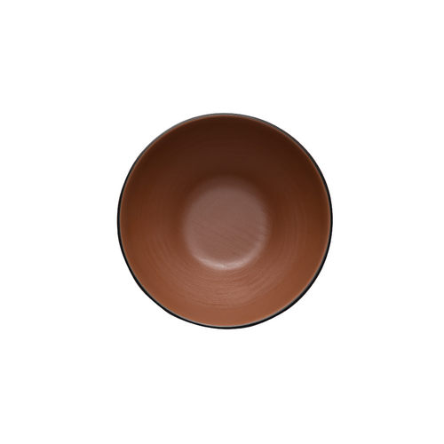 Coucou Melamine Round Bowl 15.2x7.1cm - Brown & Black