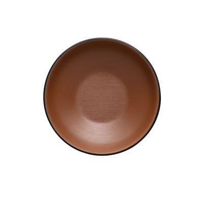Coucou Melamine Round Bowl 14.9x4.1cm - Brown & Black