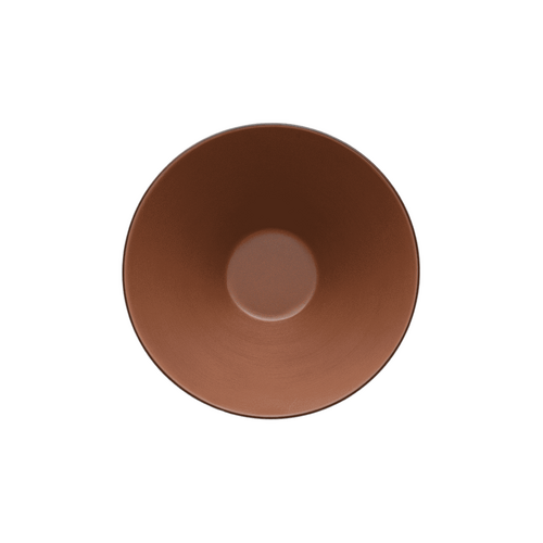 Coucou Melamine V Shape Round Bowl 15.2x7.8cm - Brown & Black - 11BW15BB2
