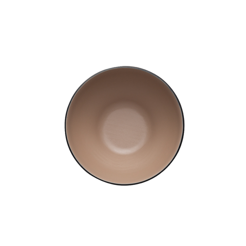 Coucou Melamine Round Bowl 15.2x7.1cm - Beige & Black - 11BW15EB