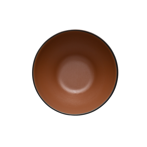 Coucou Melamine Round Bowl 16.5x7.7cm - Brown & Black