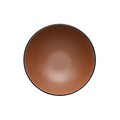 Coucou Melamine Round Bowl 16.2x5.5cm - Brown & Black