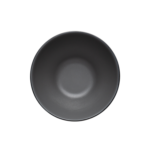 Coucou Melamine Round Bowl 16.5x7.7cm - Grey & Black - 11BW16GB