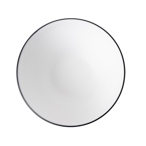 Coucou Melamine Dual Colour Round Bowl 16.5cm - White & Black