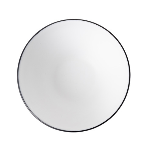Coucou Melamine Dual Colour Round Bowl 16.5cm - White & Black