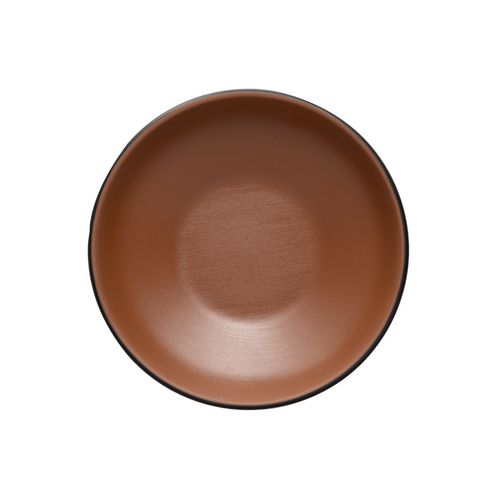 Coucou Melamine Round Bowl 17.4x4.4cm - Brown & Black