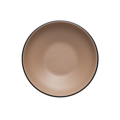 Coucou Melamine Round Bowl 17.4x4.4cm - Beige & Black