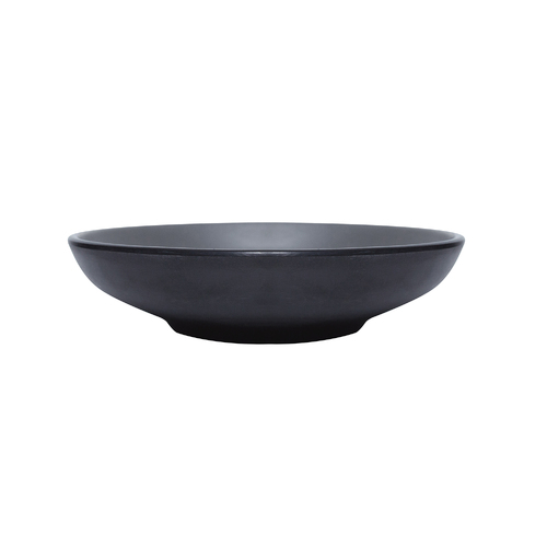 Coucou Melamine Round Bowl 17.4x4.4cm - Grey & Black - 11BW17GB