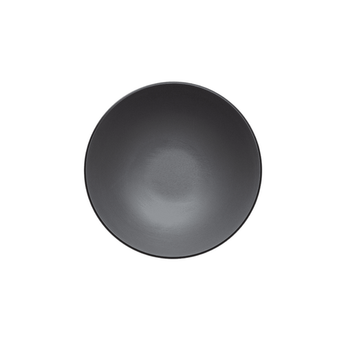 Coucou Melamine Round Bowl 18.7x6.3cm - Grey & Black - 11BW18GB