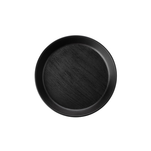 CouCou Dual Colour Flat Round Bowl 19cm - Black & Black