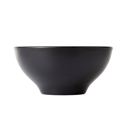 Coucou Melamine Dual Colour Round Bowl 19cm - White & Black - 11BW19WB