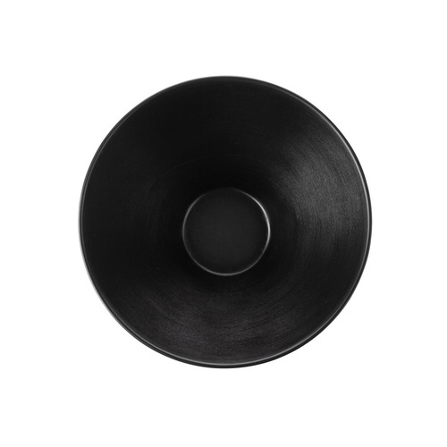 CouCou Dual Colour V-Shape Round Bowl 20.5cm - Black & Black