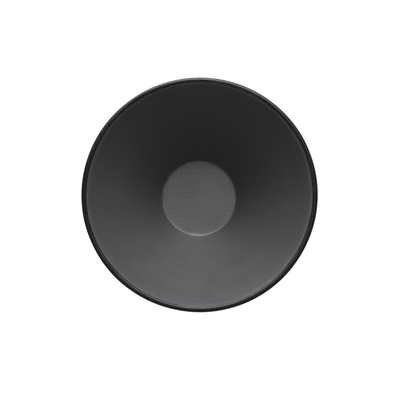 Coucou Melamine V Shape Round Bowl 20.4x10.4cm - Grey & Black