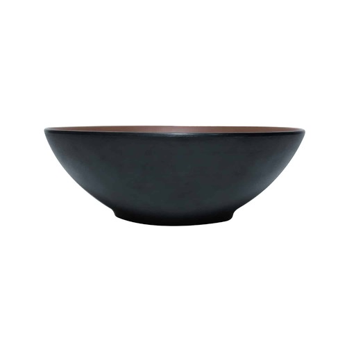 Coucou Melamine Round Bowl 21.2x7.2cm - Beige & Black - 11BW21EB1