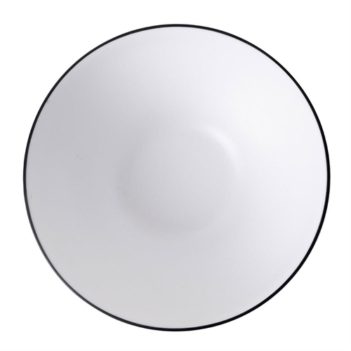 Coucou Dual Colour Round Bowl 21cm White&Black