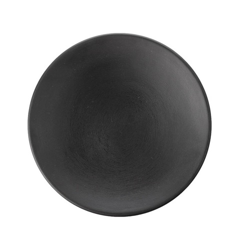 CouCou Dual Colour Round Plate 18cm - Black & Black