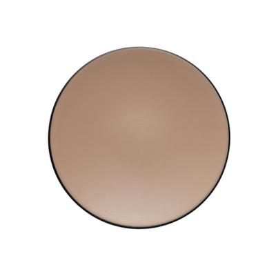 Coucou Melamine Round Plate 18x2cm - Beige & Black