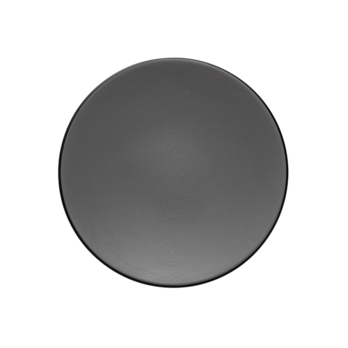 Coucou Melamine Round Plate 18x2cm - Grey & Black