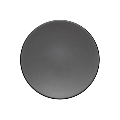 Coucou Melamine Round Plate 18x2cm - Grey & Black