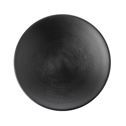 CouCou Dual Colour Round Plate 20.5cm - Black & Black - 11PL20BK
