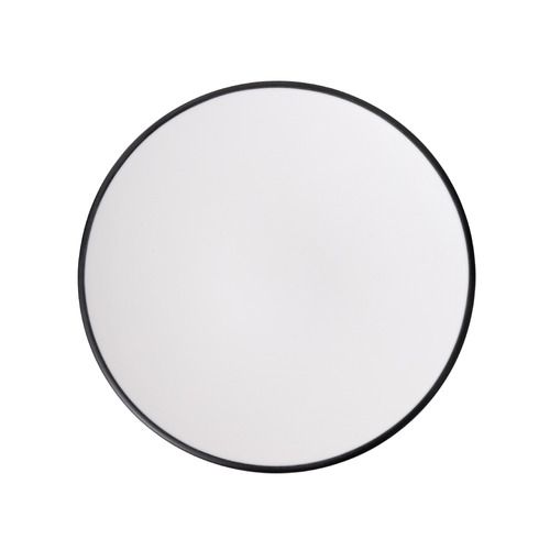 Coucou Melamine Dual Colour Round Plate 20.5cm - White & Black