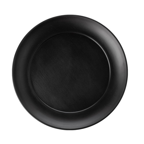 CouCou Dual Colour Round Plate 21cm - Black & Black