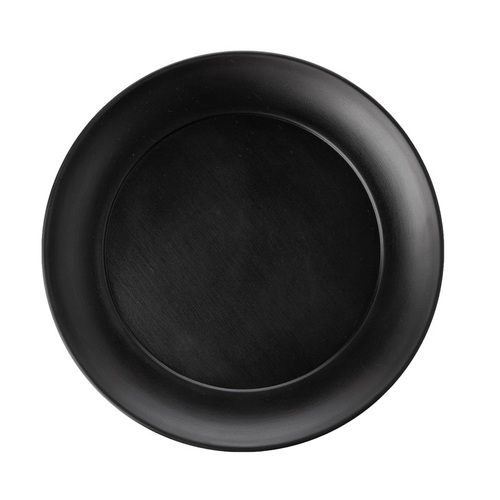 CouCou Dual Colour Round Plate 21cm - Black & Black - 11PL21BK