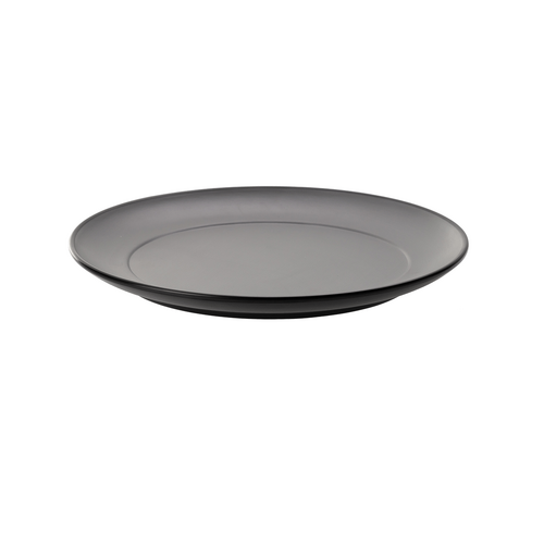 Coucou Melamine Round Plate 21cm - Grey & Black