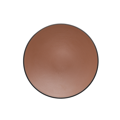 Coucou Melamine Round Plate 22.9x2.5cm - Brown & Black