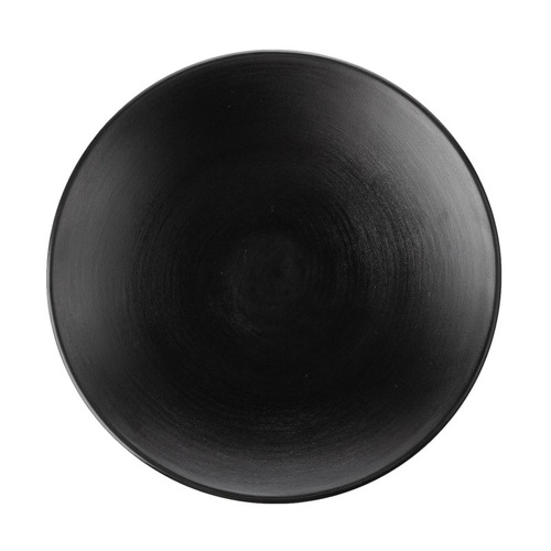 CouCou Dual Colour Round Plate 23cm - Black & Black - 11PL23BK