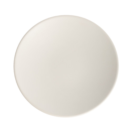 Coucou Melamine Dual Colour Round Plate 25.5cm - White & White