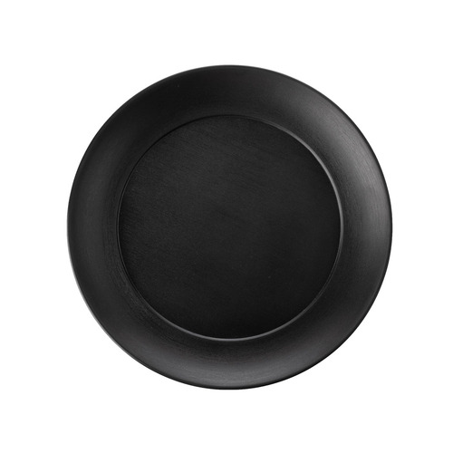 CouCou Dual Colour Round Plate 26cm - Black & Black