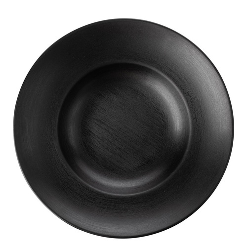 CouCou Dual Colour Round Deep Plate 26.5cm - Black & Black