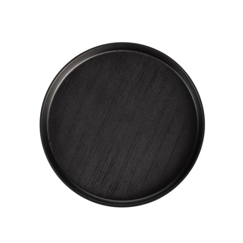 CouCou Dual Colour Round Edge Plate 20cm - Black & Black - 11REP20BK