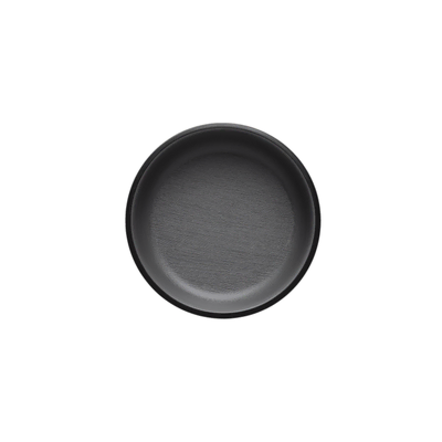 Coucou Melamine Small Round Dish 7.6x2.7cm - Grey & Black